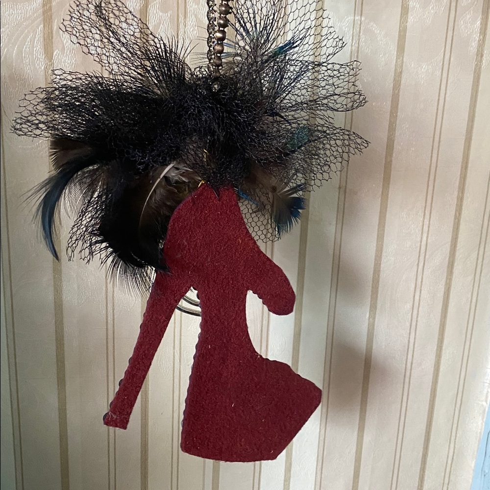 Crystal Embellished Feather Statement Decoration - image 6